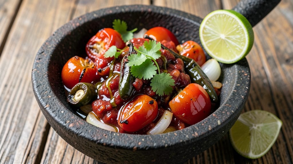 Authentic Mexican Tomato Salsa Recipe: Roasted Pepper Heat and Fresh Cilantro Brightness
