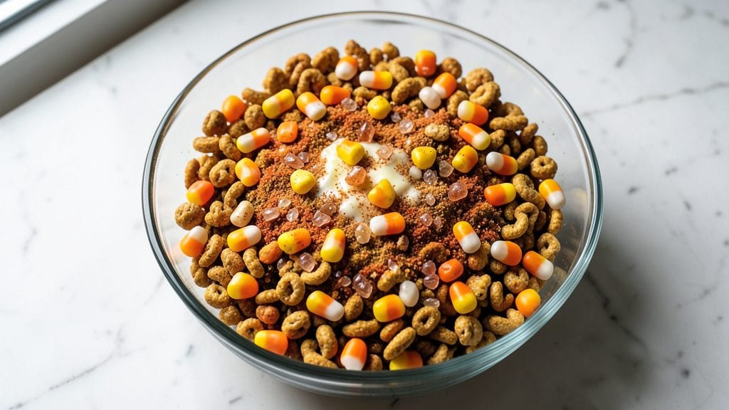 Chex Mix With Candy Corn Recipe: Festive Sweet-Salty Snack Combo