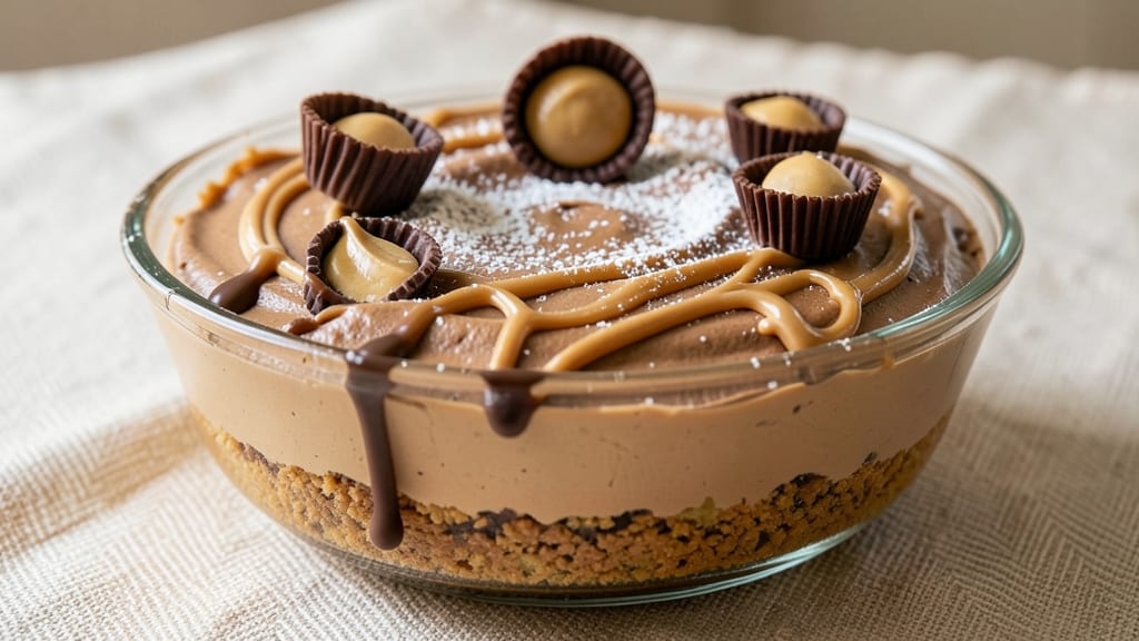 No-Bake Reese's Cheesecake Recipe: Velvety Fudge Swirls Without Baking