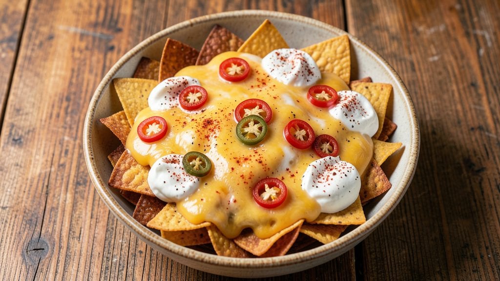 Velveeta Nachos Recipe: Melted Cheese River with Crunchy Tortilla Layers